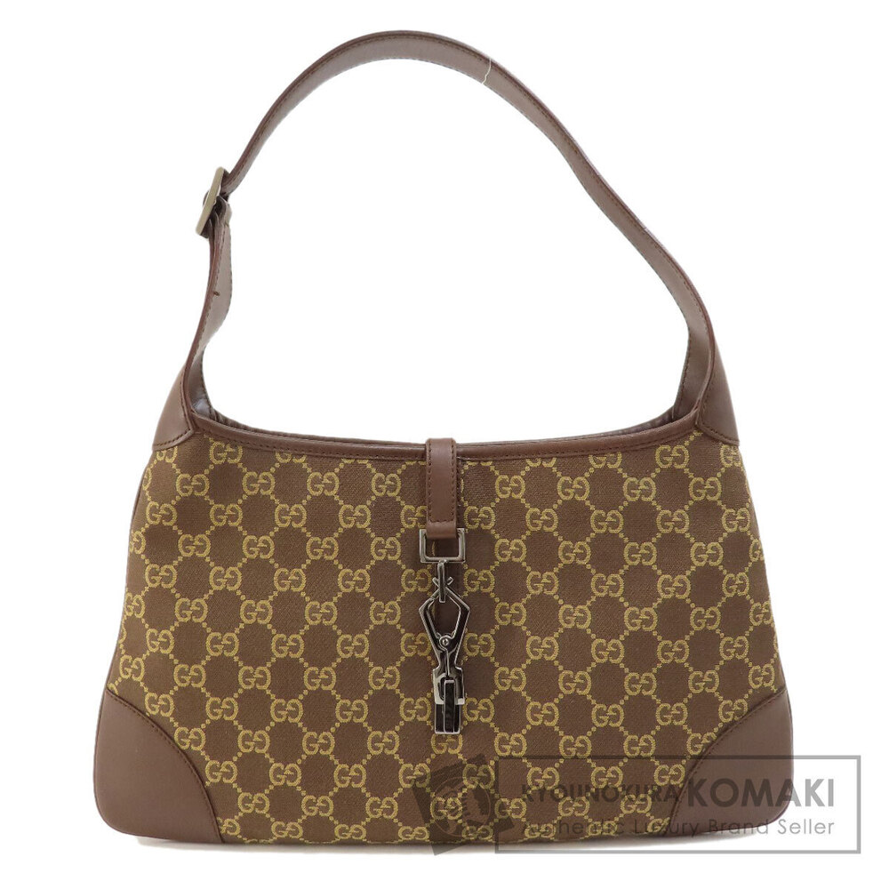Gucci GG One Shoulder Hobo Bag Canvas